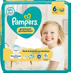 Premium 6 Protection 13-18kg Tejpblöjor