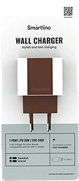 Mobilladdare USB-C 20W PD brun