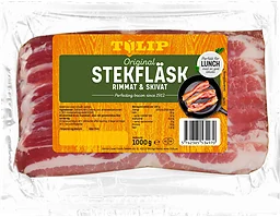 Stekfläsk Rimmat och Skivat