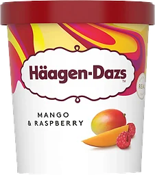 Glass Mango & raspberry Häagen Dazs