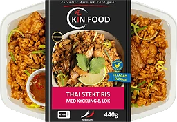 Thai Stekt Ris Kyckling & Grönsaker