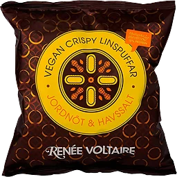 Snacks Vegan Crispy Linspuffar Jordnöt & Havssalt