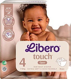 Touch 4 7-12kg Tejpblöjor