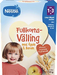 Välling Fullkorn Äpple Banan Från 1-3 År