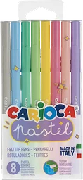 Fiberpennor Pastell 8-p
