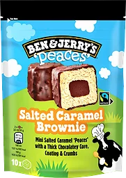 Glass Salted Cara Brownie Peaces