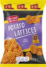 Räfflade potatisskivor