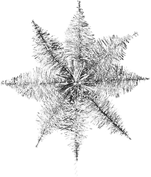 Julgransstjärna Glitter Silver
