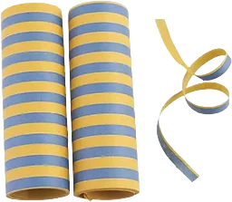 Serpentiner Blå Gul