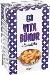 Vita Bönor i Tomatsås