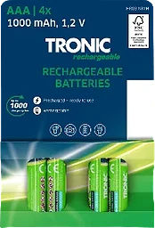 Uppladdningsbara batterier, 4-pack