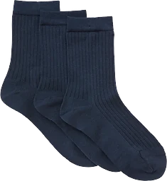 Socka ribb marinblå 36/38