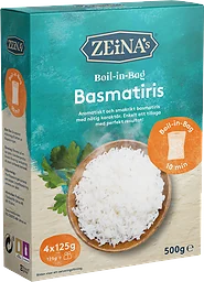 Basmatiris Boil-in-bag 4x125g