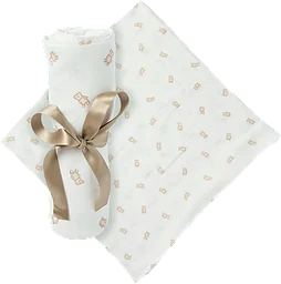 Babyfilt nalle 100x100cm