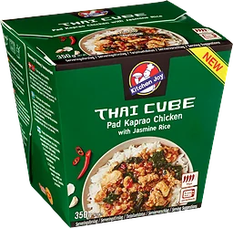 Thai Cube Pad Kaprao Kyckling