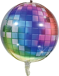 Folieballong Discokula 60cm