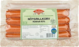 Nötgrillkorv Alspånsrökt 10-pack