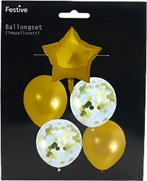 Ballongset Guld 5-p