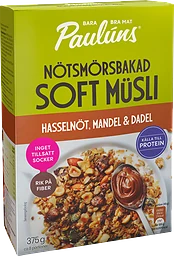 Soft Müsli Hassel Mandla Dadlar Nötsmörsbakad