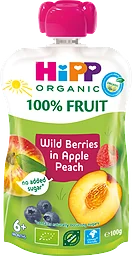 Smoothie Äpple, persika & blåbär 6 Mån Eko