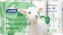Hushållspapper Decorated 4-pack