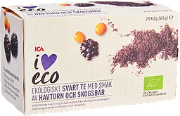 Svart te Havtorn & skogsbär Ekologisk 20-p