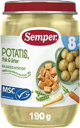 Potatis Fisk Ärtor