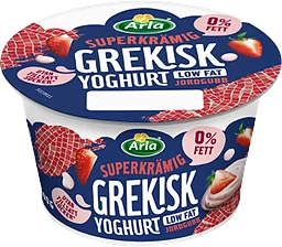 Yoghurt Grekisk jordgubb 0% ®