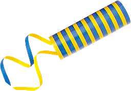 Serpentin Blå/gul