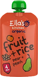 Fruit+rice Pear Peach Från 4 Månader