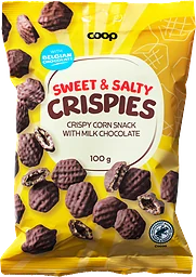 Majssnacks Mjölkchoklad Crispies Chocolate