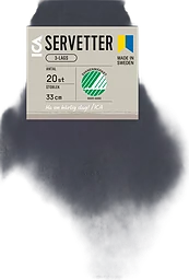 Servett Svart 33cm 20-p