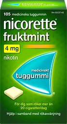 Fruktmint 4mg Nikotintuggummi