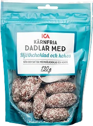 Dadlar mjölkchoklad och kokos Klass 1