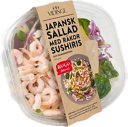 Japansk Sallad med Räkor och Sushiris