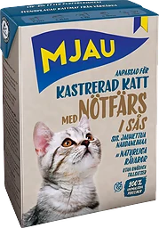 Nötfärs i Sås För Kastrerad Katt Kattmat Våt