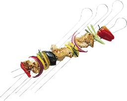 Dubbla grillspett