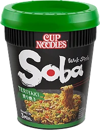 Snabbnudlar Cup Soba Teriyaki