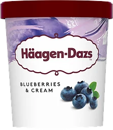 Glass Blueberries & Cream
