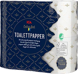 Toalettpapper Extra fint 4-p Miljömärkt