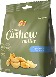 Cashewnötter Sourcream & onion