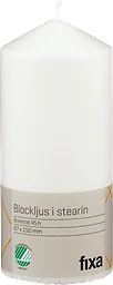 Blockljus 15cm Stearin Vit 45h