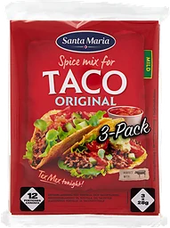 Taco Kryddmix Original Mild 28g 3-p