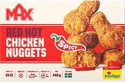 Red hot chicken nuggets