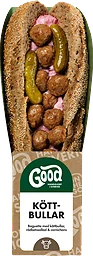 Meatballs Beetroot Baguette