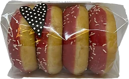Donut 4-p jordgubb Citys