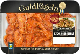 Kycklingbröstfilé Färsk Strimlad och Marinerad Korean Style