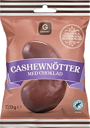 Cashewnötter med Choklad