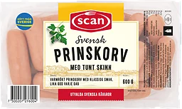 Prinskorv med Tunt Skinn