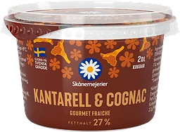 Crème Fraiche Gourmet Kantarell & Cognac 27%